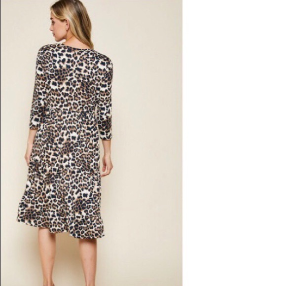 Leopard Tiered Dress - Picture 3 of 3